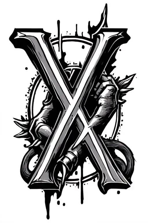 V For Vandetta And Anarchy Symbol