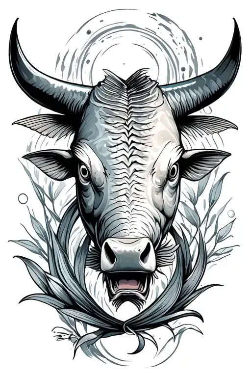 Fish Bull As Well As Symbols