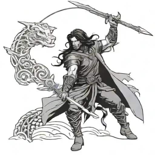 Kaladin From Stormlight Arcive Book Holding A Spear
