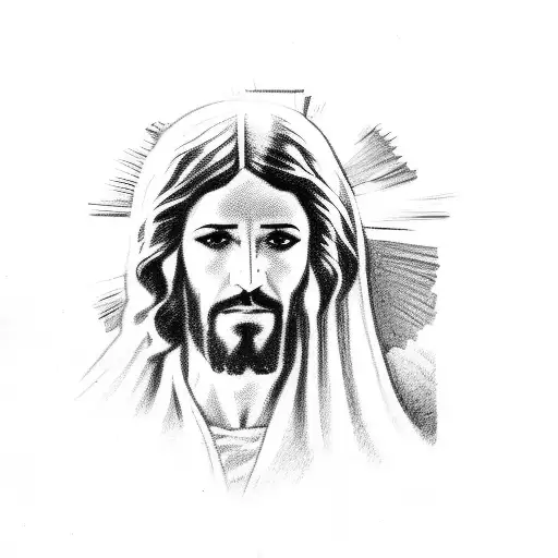 A Sketch Of Jesus Negro Inspired By The Film Auto Da Compadecida