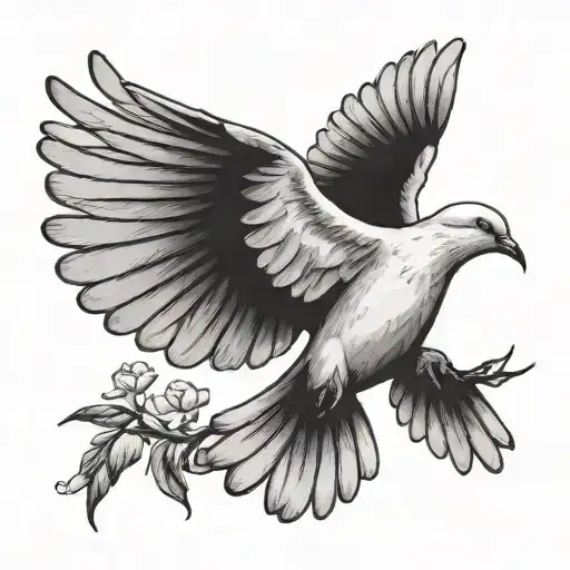 Dove Flying