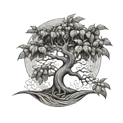 God Symbol Money Tree Growing