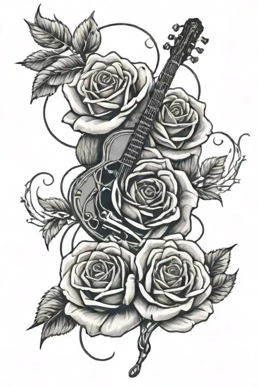 Music Dj Roses Intertwined