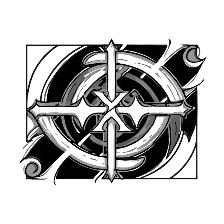 Cross With Slavic Runes