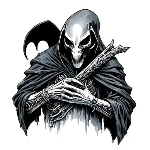 Xenomorph Alien Grim Reaper Holding