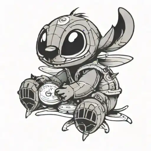 Stitch Inspiring Quote Written