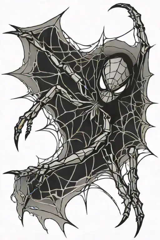 Spider Web With Spider