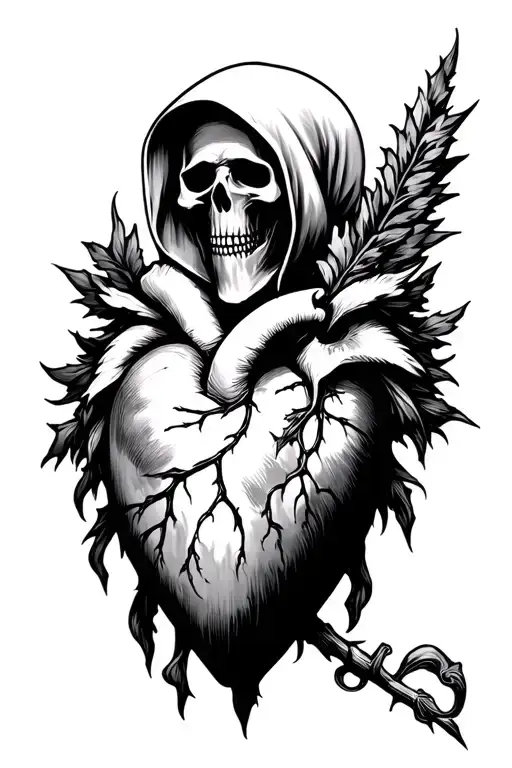 Grim Reaper Sacred Heart