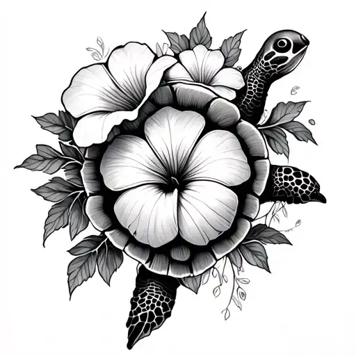 Turtle And Morning Glory Bouquet