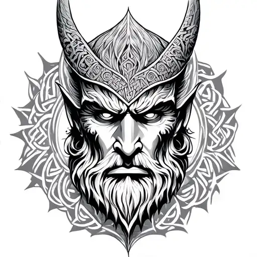 Odin Knotwork Godmask
