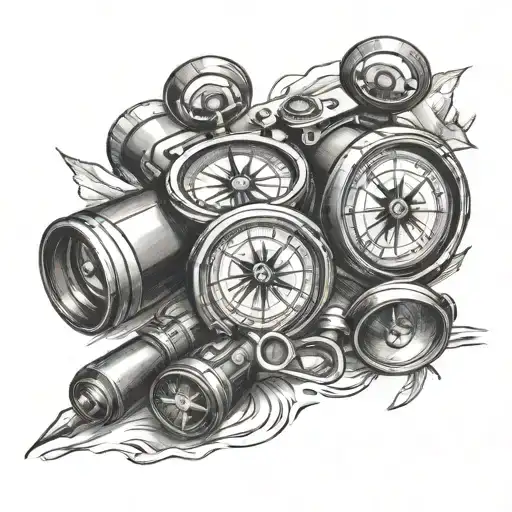 Compass And Binoculars