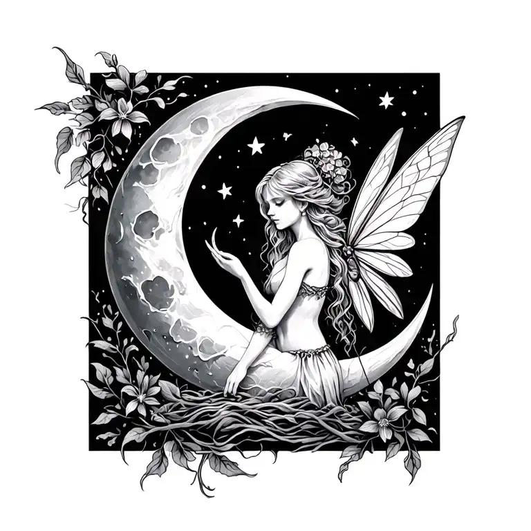 Fairy In Moon