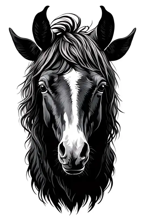 Ranching Horse Sheep