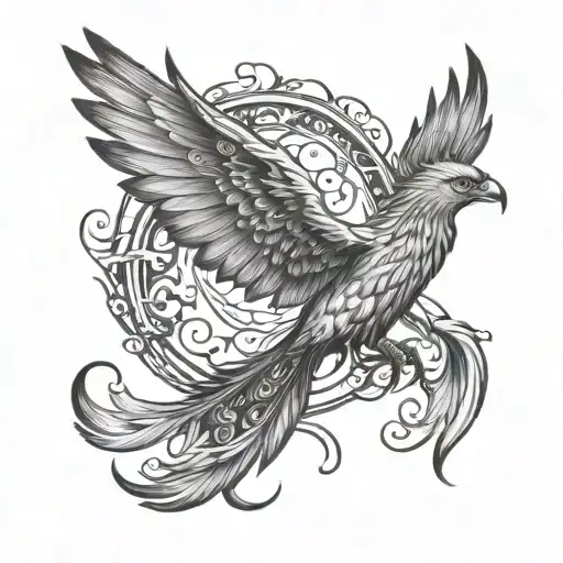 Phoenix Flying Bird