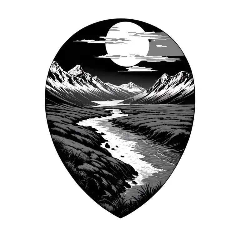 A Landscape That Spans From Prairie Fields Over Snowcapped Mountains To The Oceanfront