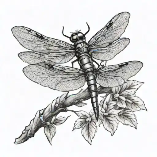 Dragonfly Attacking Bug