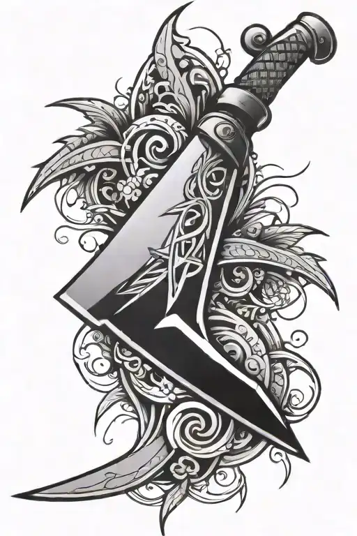 Kunai Knife Broken With A Samoan Hook At The End