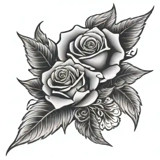 Rose And Wings Wrapped