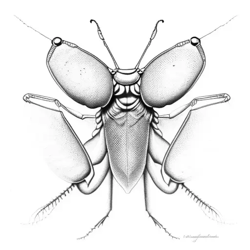 Spooky Praying Mantis