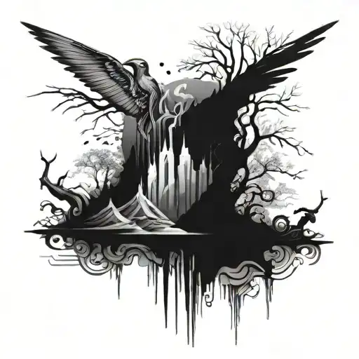 A Surreal Scene Of Art