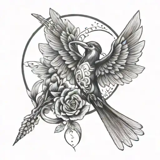 Caduceus And Hummingbird