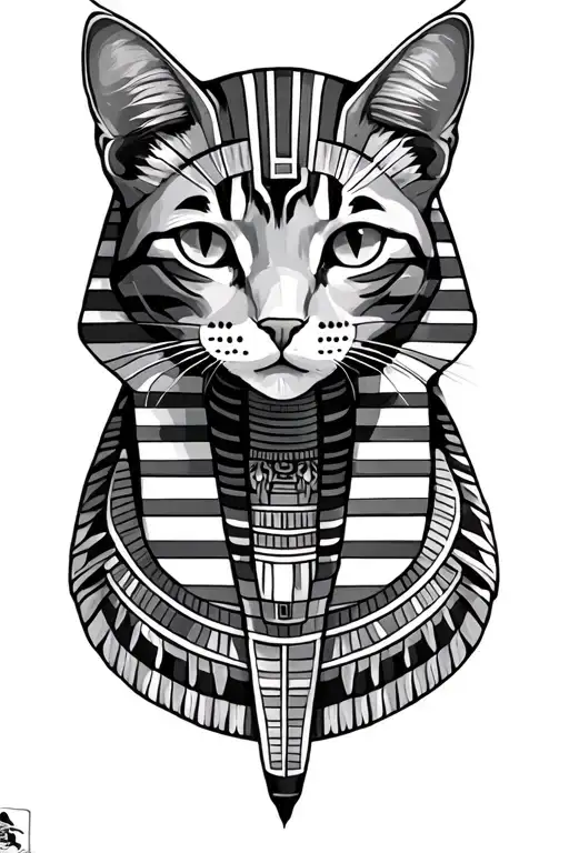 Egyptian Cat Frontal View