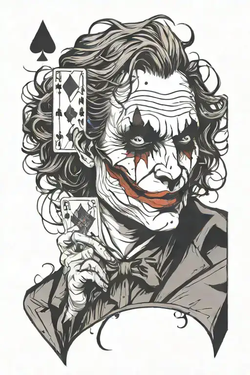 Joker Playing Card Minimalistic