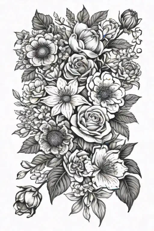 Birth Flowers Bouquet January April April December