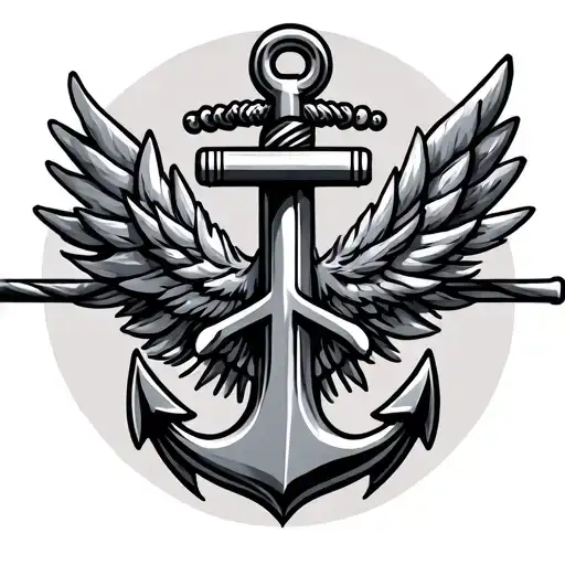 Nato Emblam And Anchor Connected