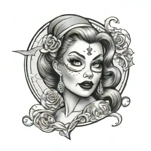 Halloween Pin Up Girl