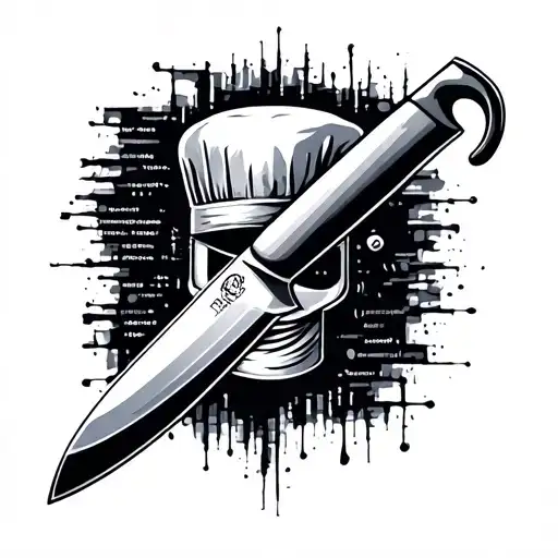 Computer Code And Chef Knife