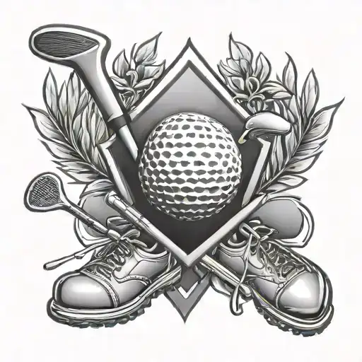 Golf Club 4 Trophies Underneath