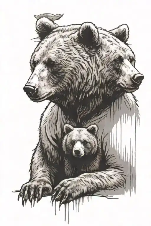 A T-shirt And A Brown Bear Watching