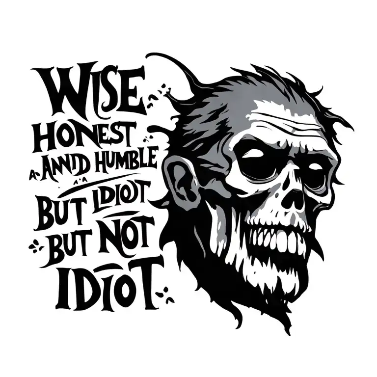 Wise Honest And Humble But Not Idiot