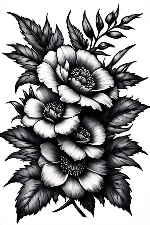 Birth Flowers Intertwined