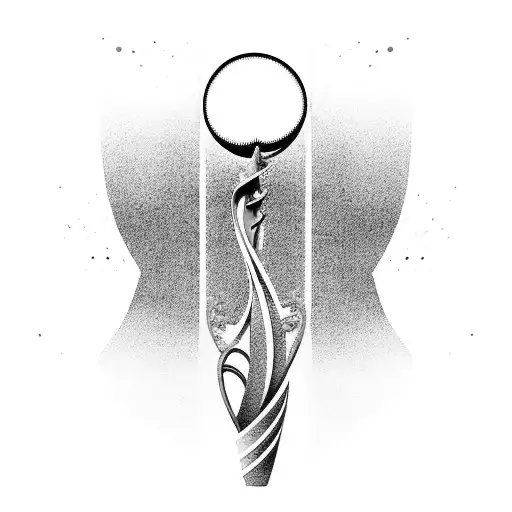 An Abstract Representation Of The Fifa World Cup Trophy