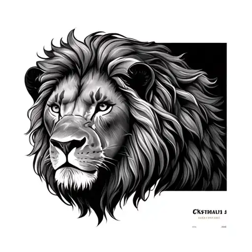 Grey Lion Elm Trees Looking