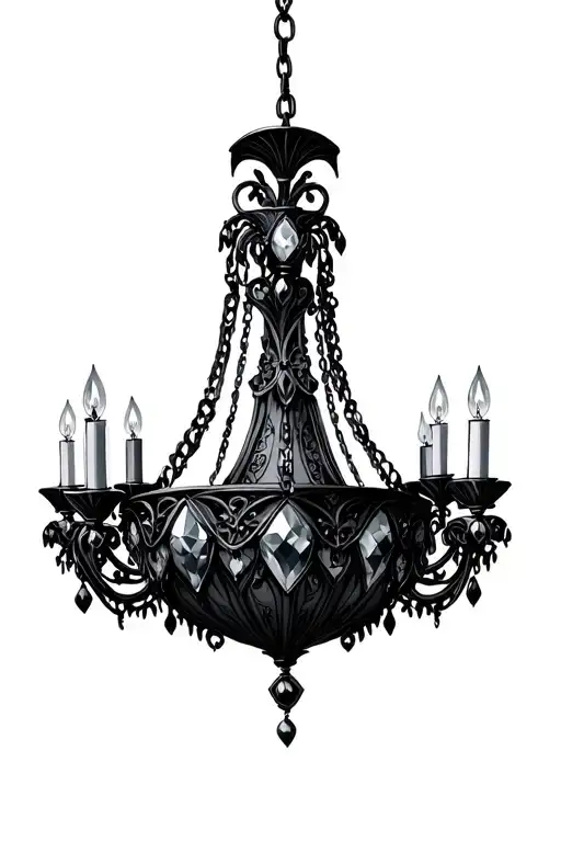 Gothic Chandelier Type 'Gems' Hanging