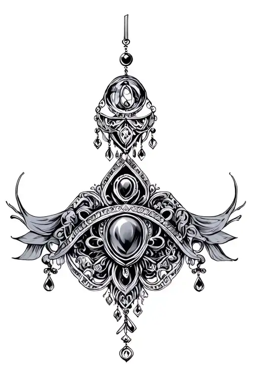 Gothic Body Jewelry Under Breast