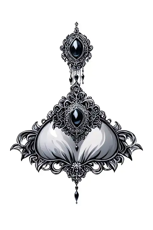 Thin Gothic Body Jewelry Under Breast