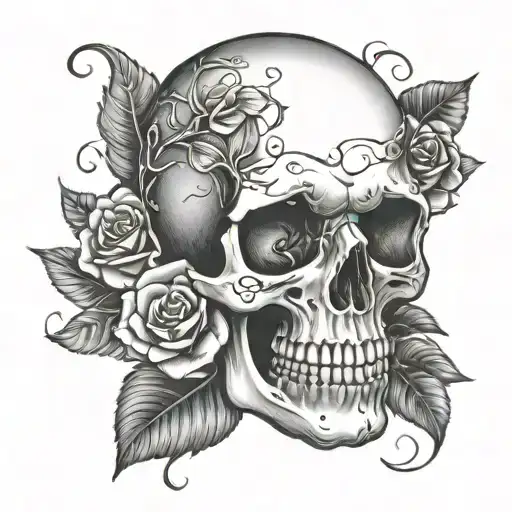 Skull And Roses