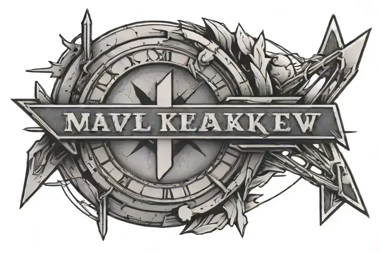 06 25 In Roman Numerals Inside A Straight Arrow By The Marvel Character Hawkeye