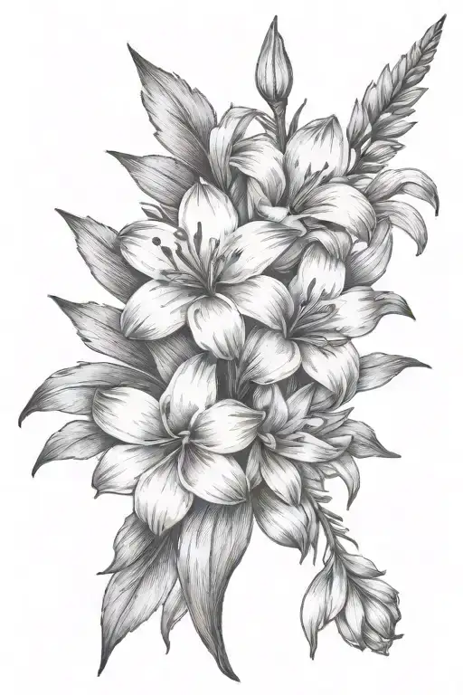 Daisy And Gladiolus Flower Bouquet