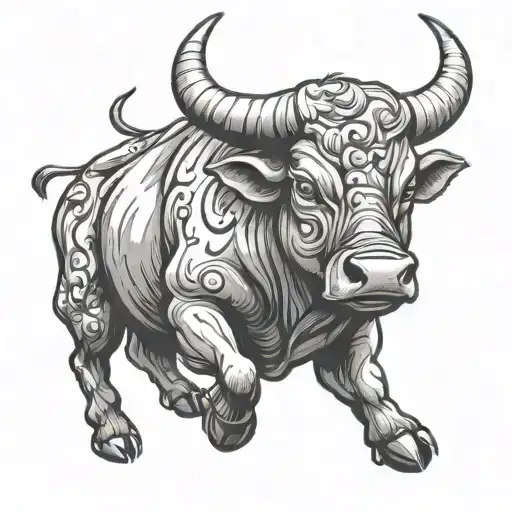 Bull Making Money With Trading