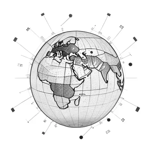 A Globe With Circuitry Patterns Representing Global Connectivity