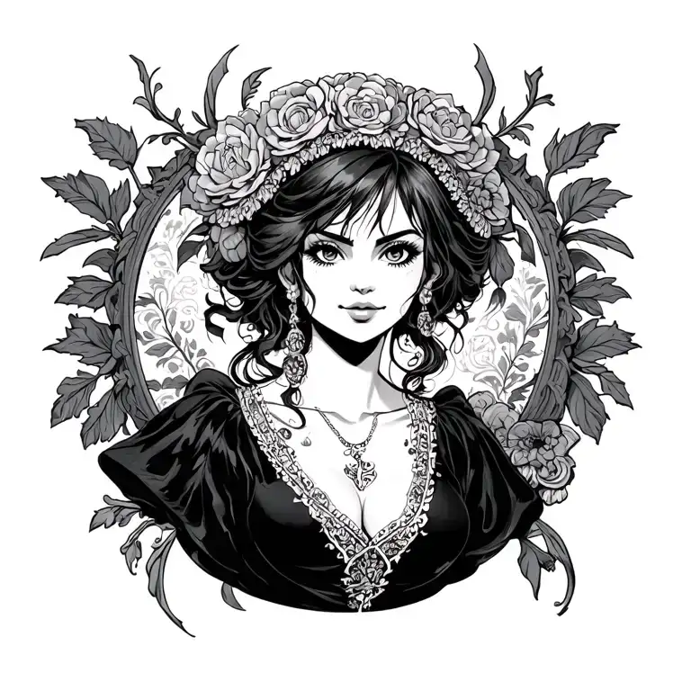 One Piece Anime Woman In The Renaissance Era