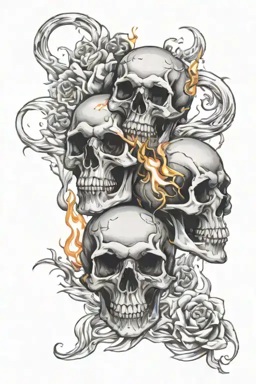 Skulls And Fire