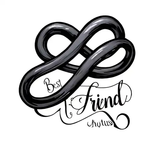 Best Friend Infinity With Initials
