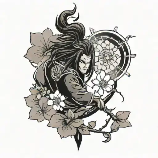 Madara Uchiha Dark Japanese Cherry Blossom