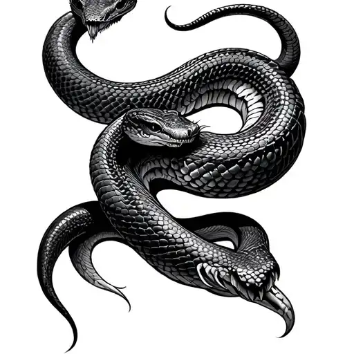 Snake In Style Of Ueda Hajime